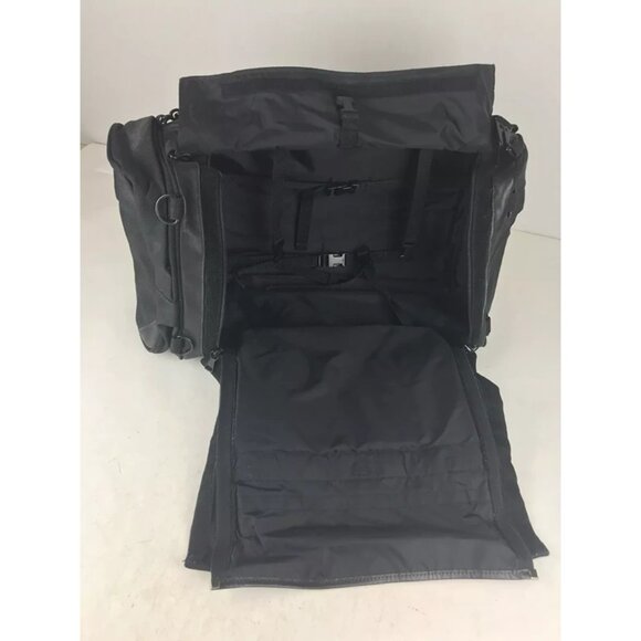 Harley Davidson Unisex Adult Black Pockets Adjustable Double Strap Duffle Bag - Picture 8 of 11